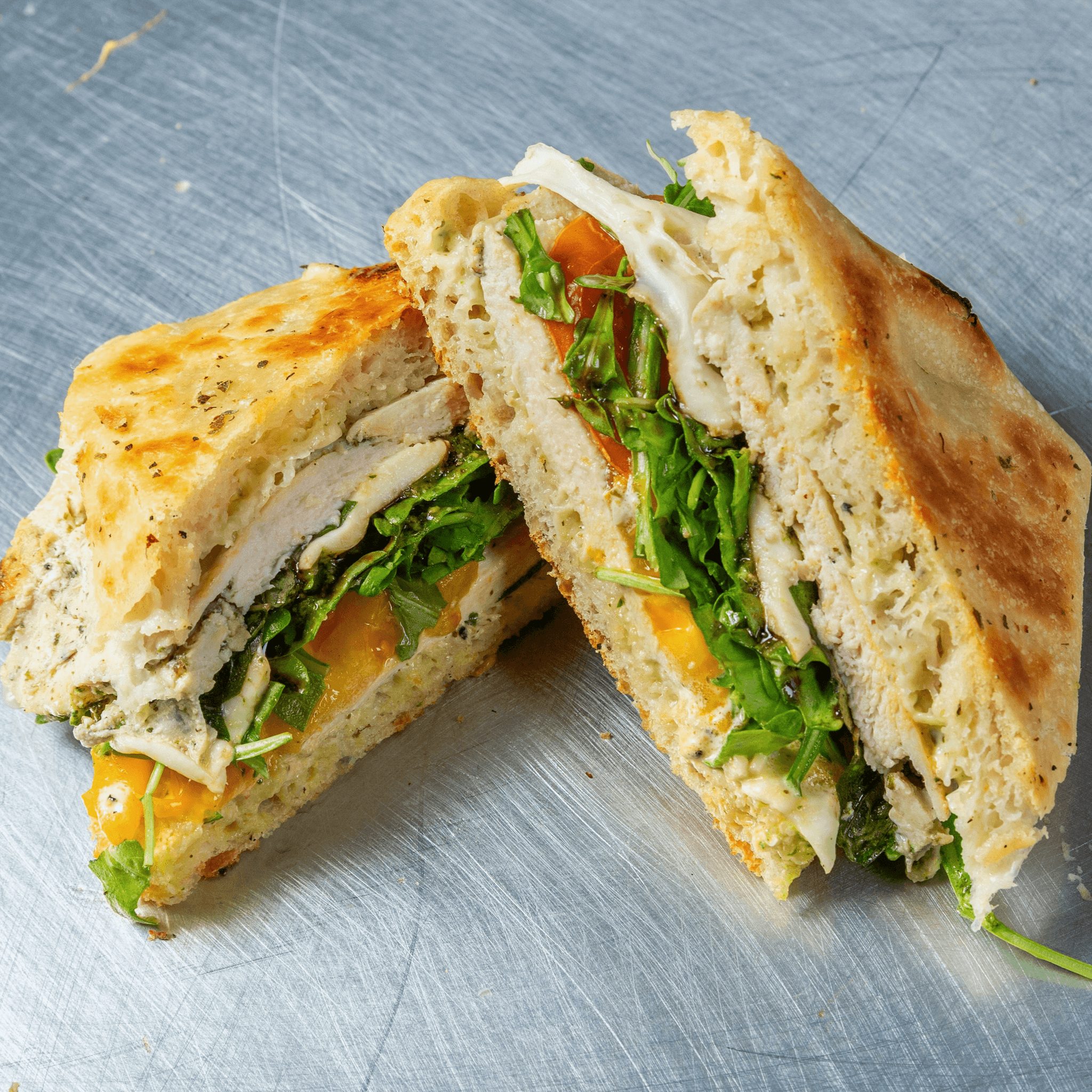 Chicken Caprese Sandwich.