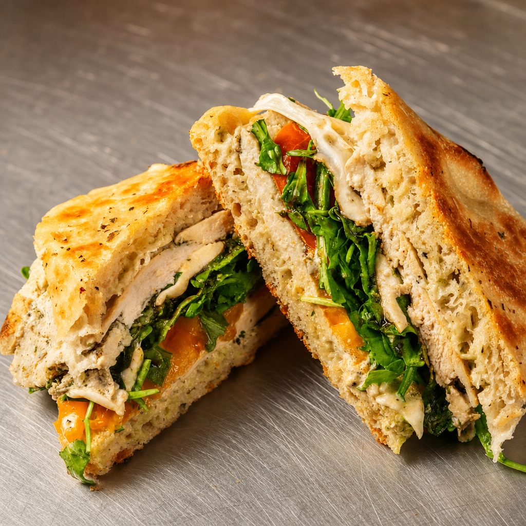 Chicken Caprese Sandwich.